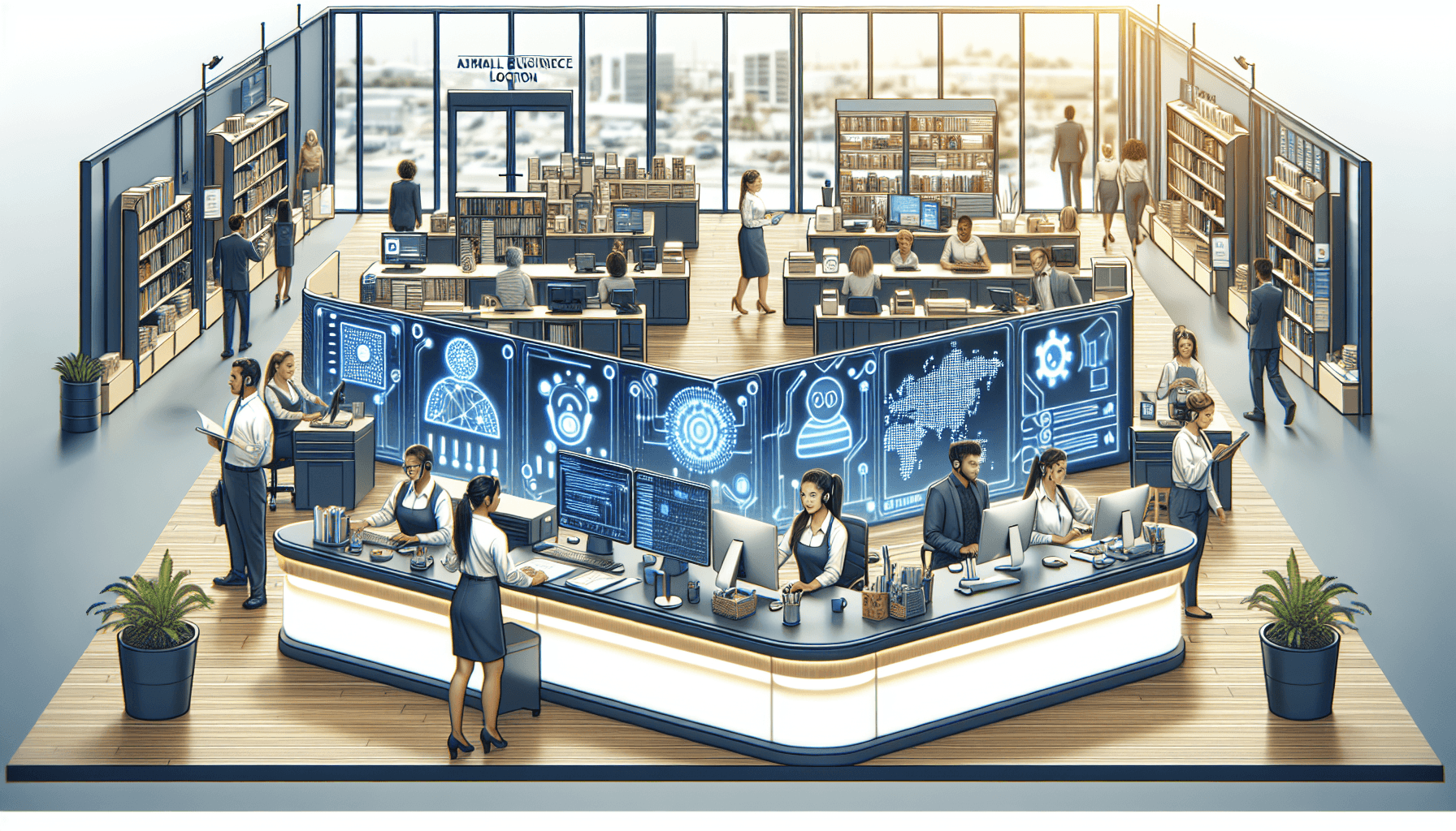 Boosting Small Business Competitiveness with AI Receptionists