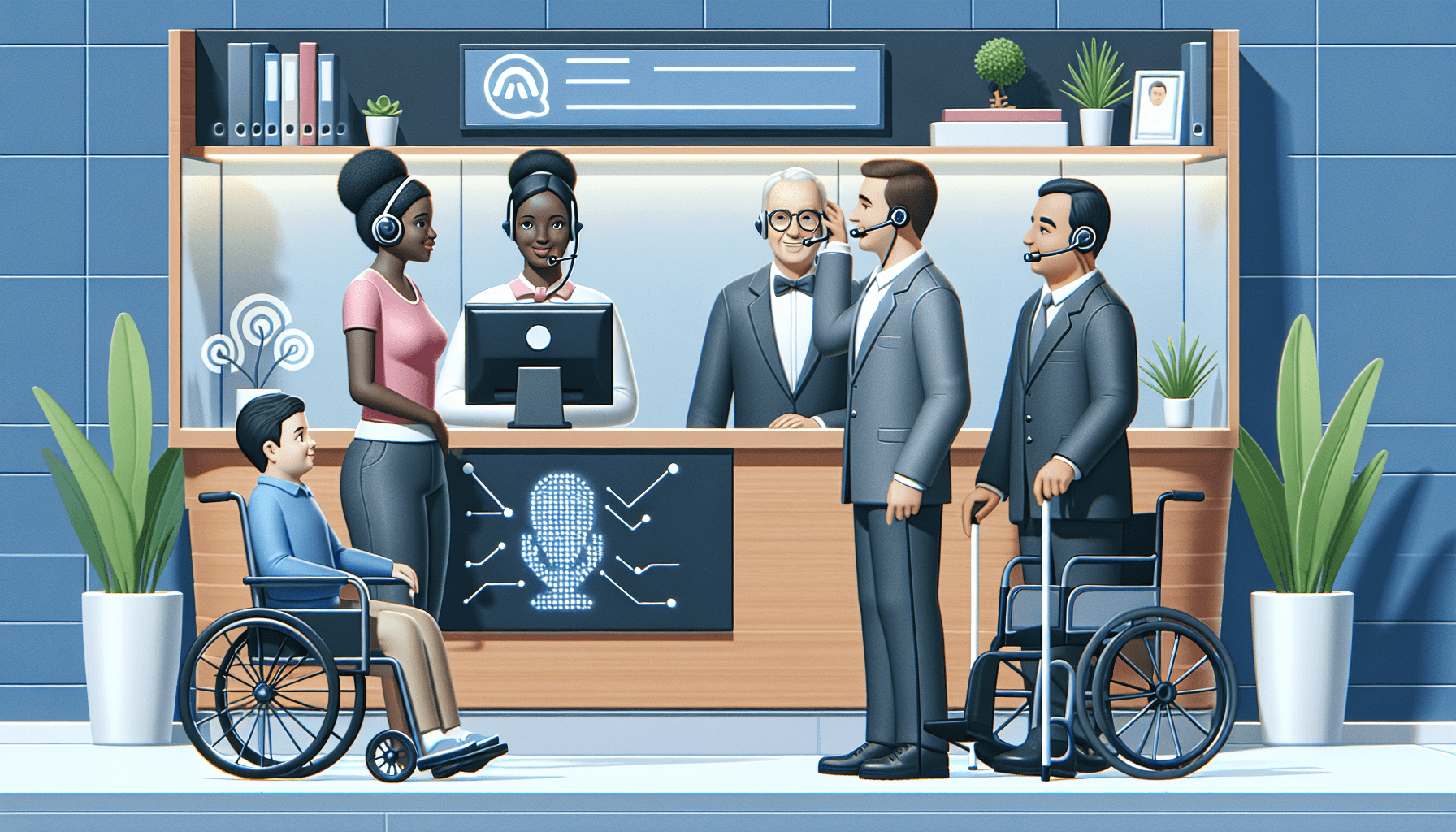 Enhancing Accessibility: The Role of AI Receptionists in Assisting Differently-Abled Callers