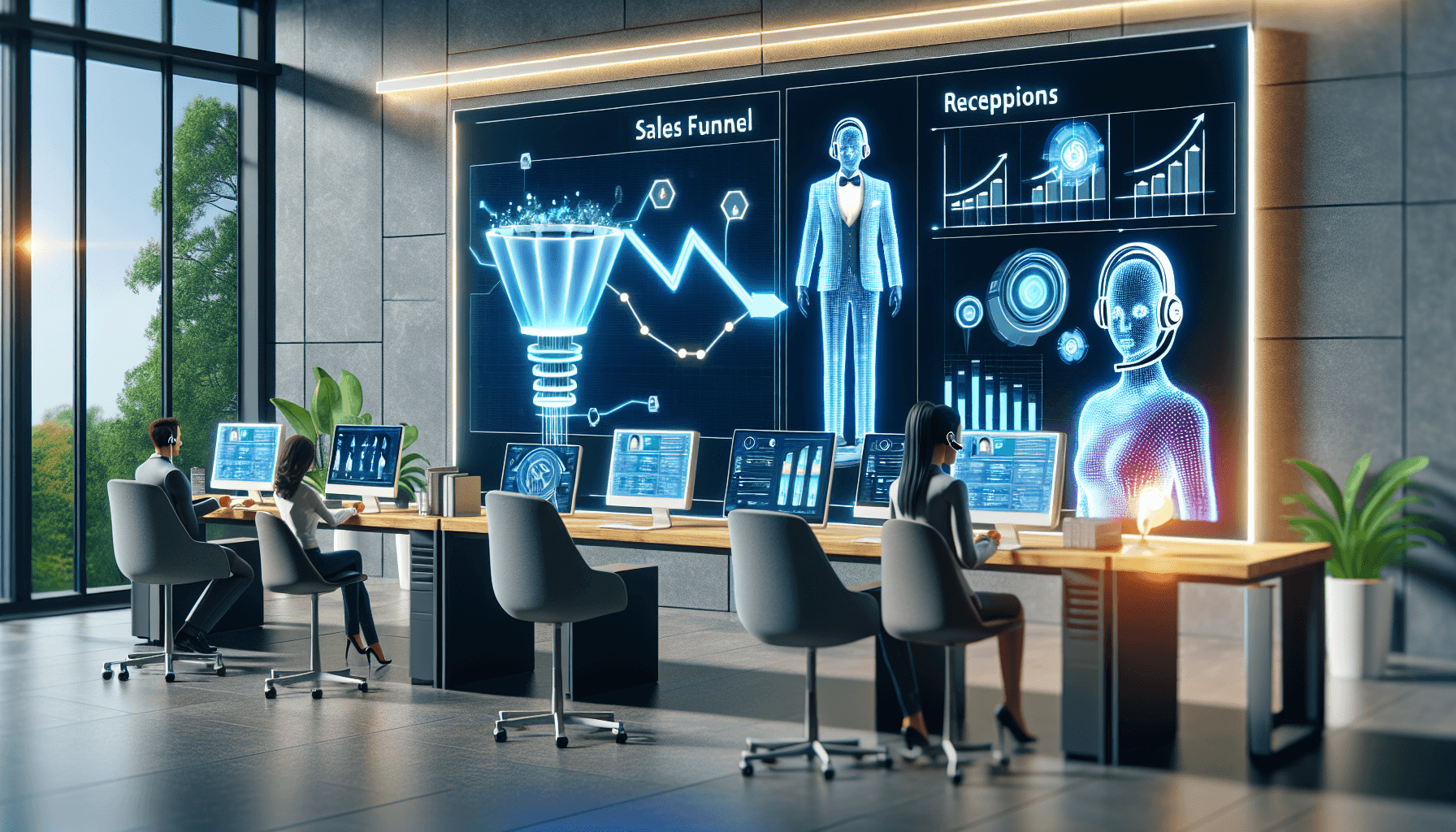 Revolutionizing Sales Funnel Management with AI Receptionists