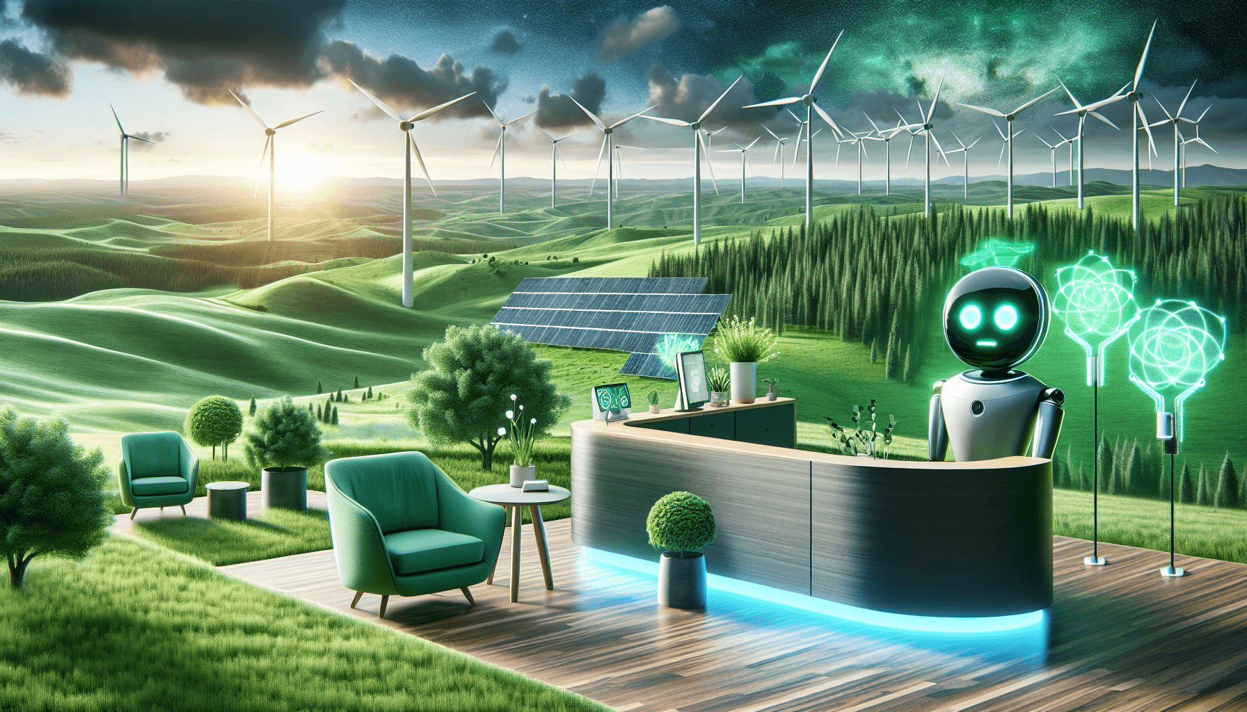 The Green Reception: Analyzing the Environmental Impact of AI Receptionists