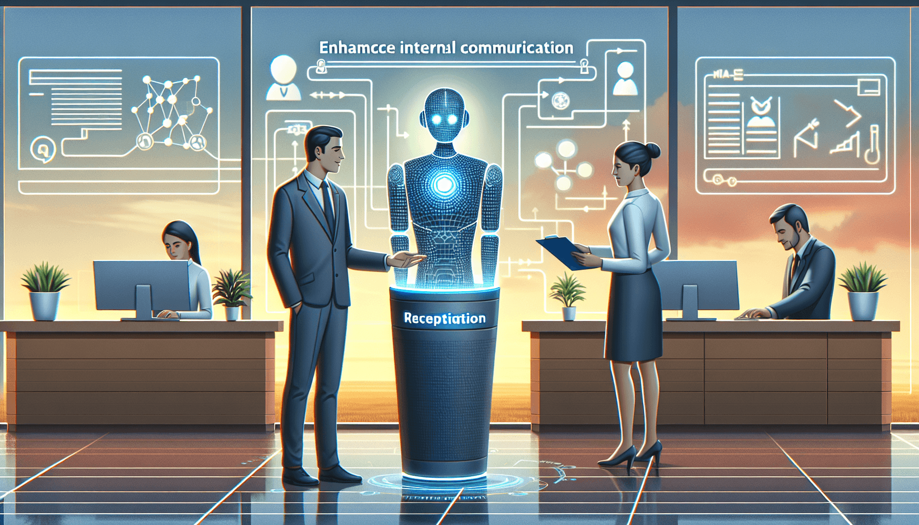 The Role of AI Receptionists in Streamlining Internal Communication