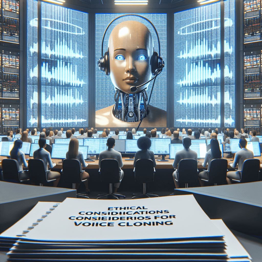 Voice Cloning in Call Centers: Ethical Considerations and Applications