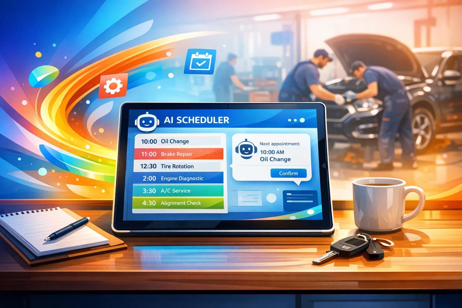 AI for Auto Shops: Scheduling and Support