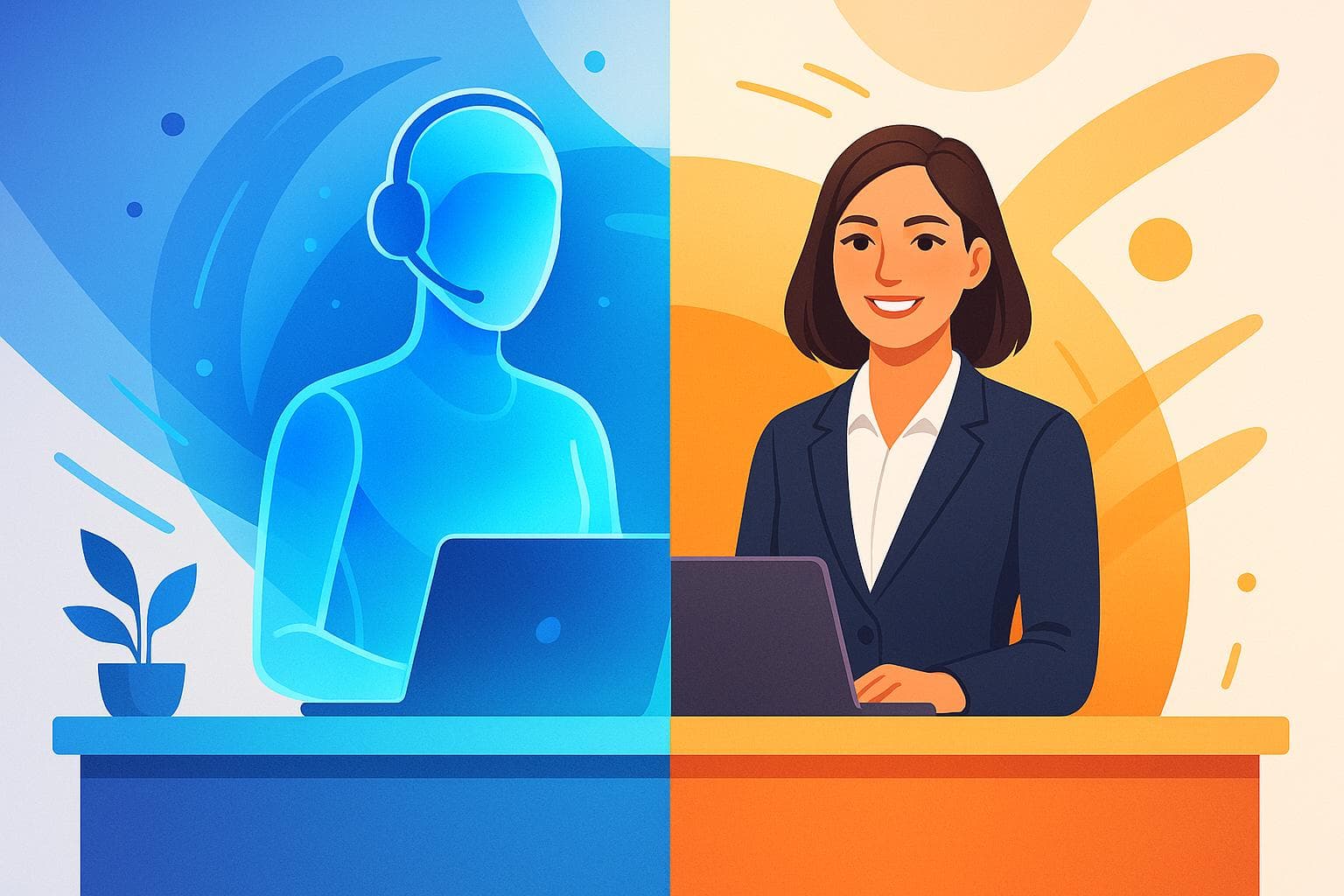 AI vs. Human Receptionists: Key Differences