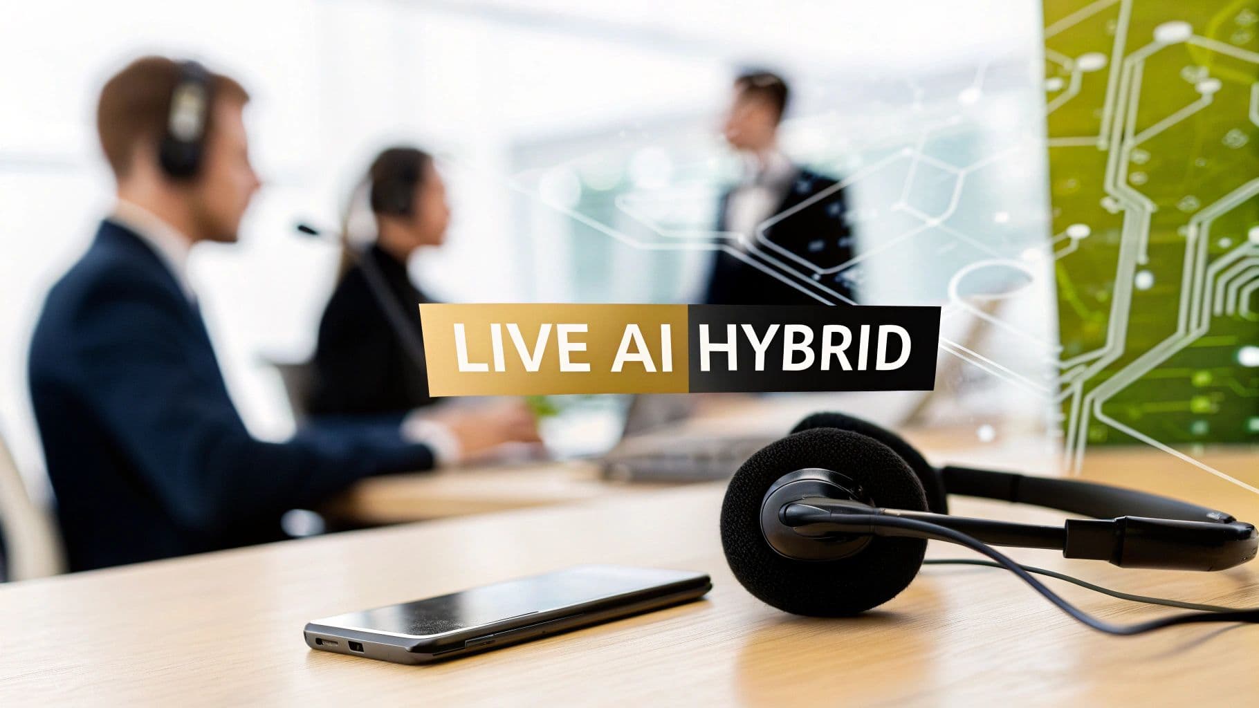 Business Telephone Answering Services: Live AI Hybrid