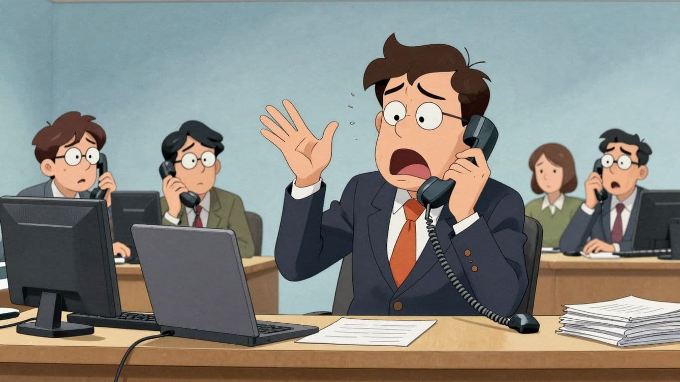 Hilarious Phone Receptionist Cartoon Clips: Perfect for Your Next Project